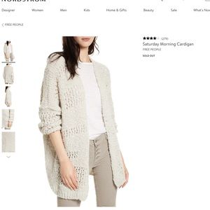 Free People Saturday Morning Cardigan- BLACK